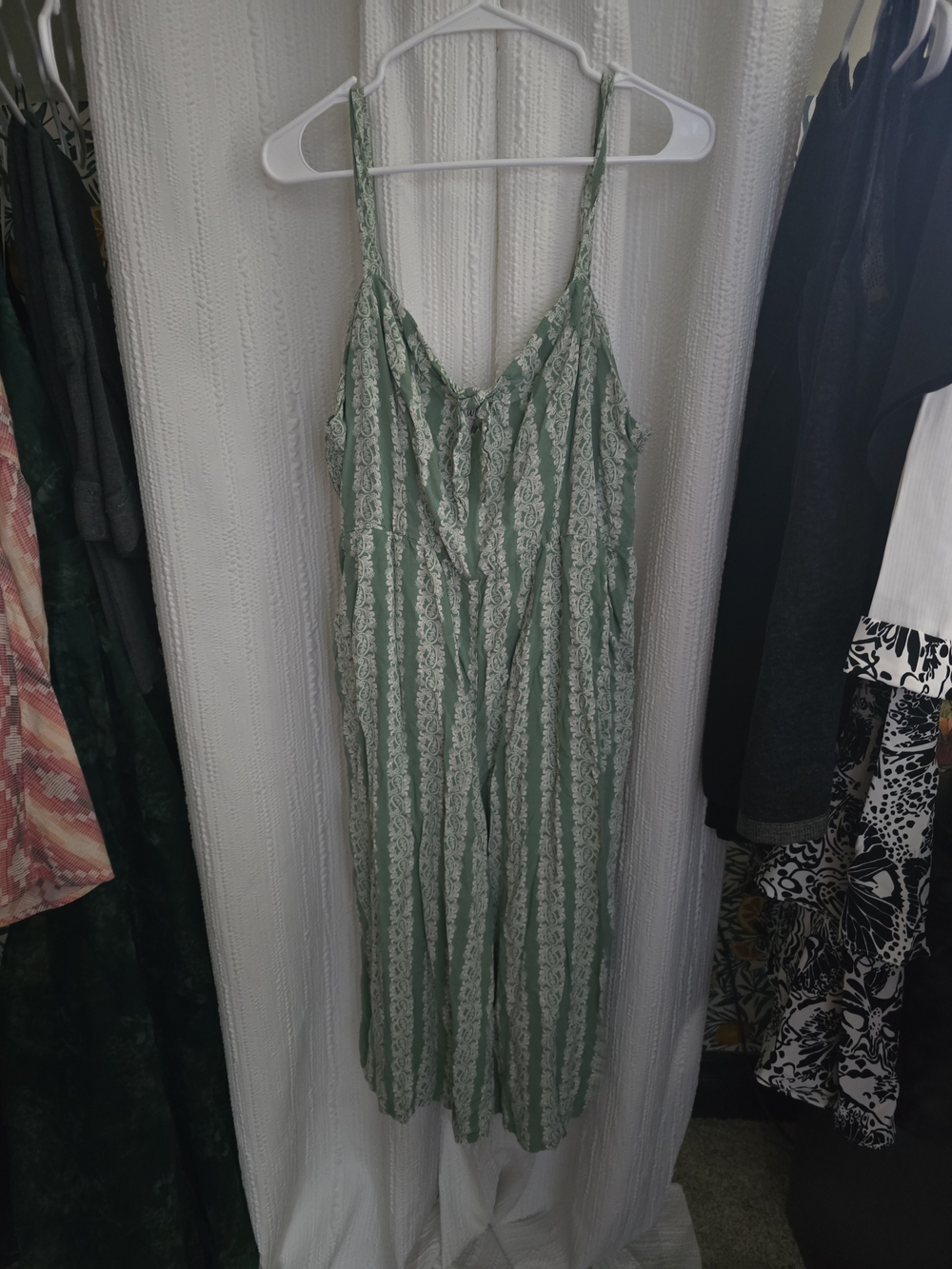 Womens 1X AUW Green Jumpsuit